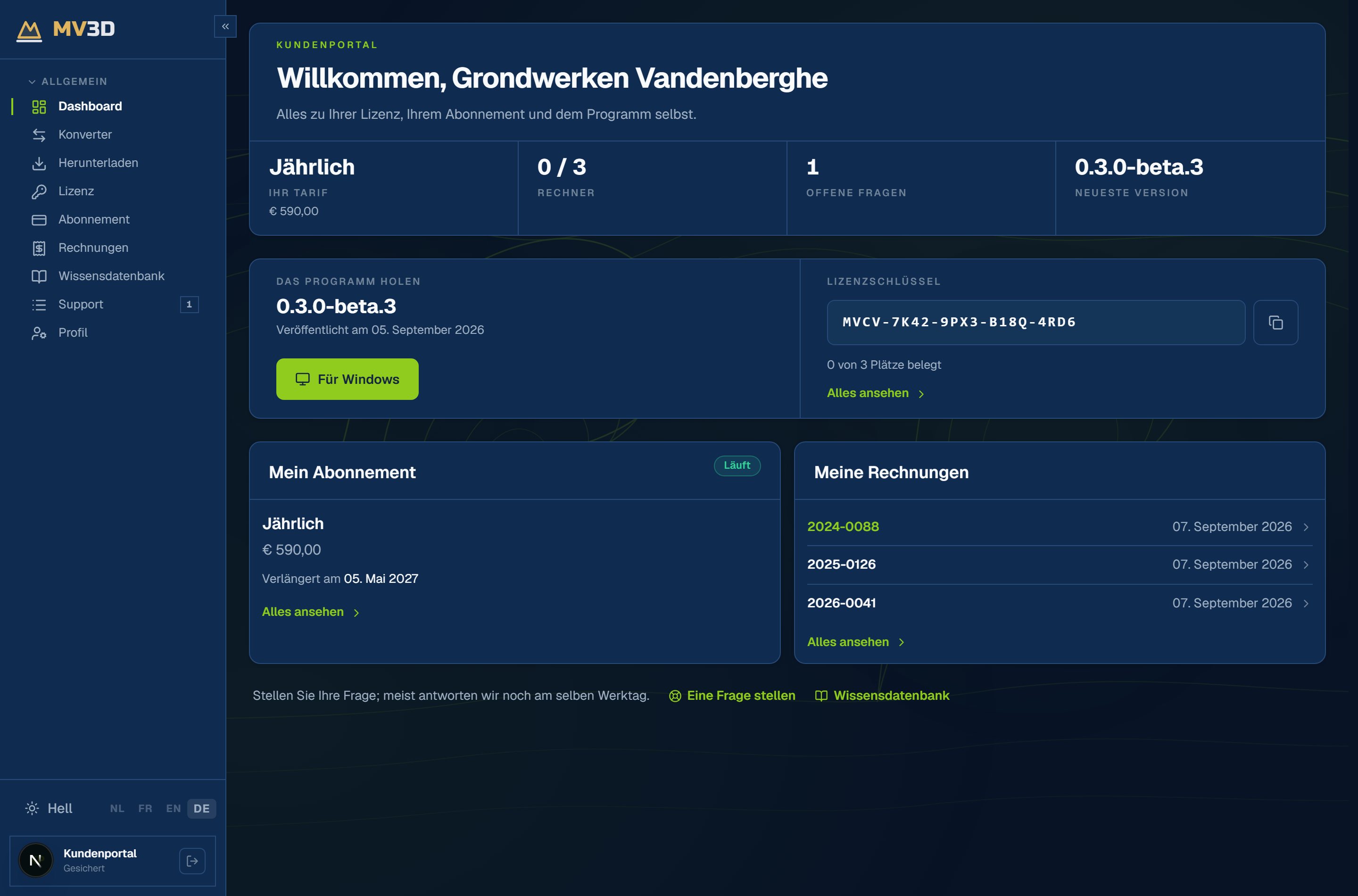 Und der Convertor selbst, in Ihrem Browser